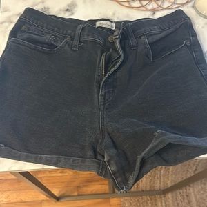 Black Denim Madewell Shorts